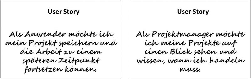 User Storys (Quelle: parson AG)